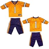Infant / Baby Boys NCAA LSU Tigers #1 Sports long Sleeve Top and Pants Set - Yellow & Purple (Size: 3/6M )