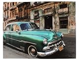 Kare 67500 Bild Cuba Car 110 x 140 Leinwand, Fichte