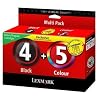 LEXMARK Pack of 2 Ink Cartridges No. 4 + No. 5 - black + colour [Electronics]