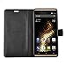 BLU VIVO XL case, KuGi BLU VIVO XL case - BW style ultra-thin PU Leather Case for BLU VIVO XL 5.5 inch smartphone. (Black)