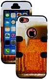 myLife (TM) Black + Mug of Beer 3 Layer (Hybrid Flex Gel) Grip Case for New Apple iPhone 5C Touch Phone (External 2 Piece Full Body Defender Armor Rubberized Shell + Internal Gel Fit Silicone Flex Protector + Lifetime Waranty + Sealed Inside myLife Authorized Packaging Only) “Attention: This case comes grip easy smooth silicone that slides in to your pocket easily yet won’t slip out of your hand”