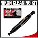 Cameta Cleaning Combo Kit: Nikon Lens Pen + Cameta Microfiber Cleaning Cloth for Nikon D700, D300, D200, D90, D80, D60, D5000, D40x, D40, D3, D3x, D300s & D3000 Digital SLR Cameras, Lenses, Binoculars & Scopes