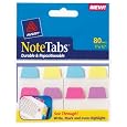 Avery Mini NoteTabs, 1 x 1.5 Inch, Assorted Colors, Pack of 80 (16350)