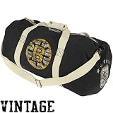 Mitchell & Ness Boston Bruins Black Vintage Canvas Duffel Bag