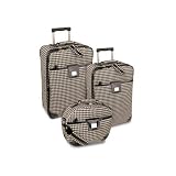 Liz Claiborne Stephanie Patent Trim Luggage Set