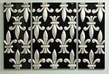 IMAGE OF Fleur de lis Lacquer on Wood Contemporary Transitional Wall Panel