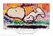 Poster (Kunstdruck auf hartem Papier) Tom Everhart Float - Snoopy Peanuts Charlie Brown Hund Kunst Expressionismus - Maxiposter - Größe 91,5 x 61 cm