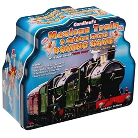 Mexican Train" & "Chicken House" Dominoes in Collectible Tin