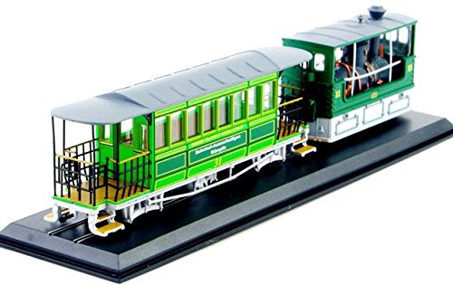 NEW Top Sale 1/87 G 3/3 (SLM)-1894 Tram Diecast Model collection Green Dual Tracks