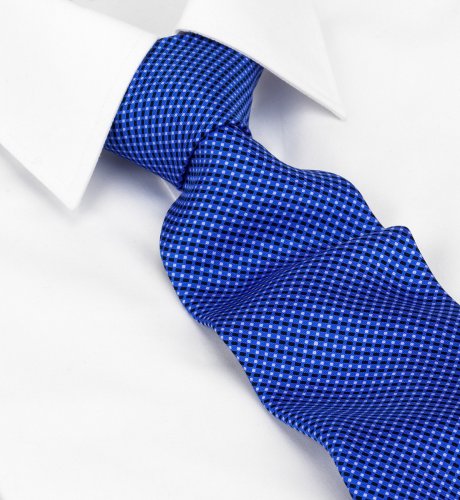 Pure Silk Spot & Square Patterned Tie