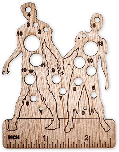 Yarnies Knitting Needle and Crochet Hook Gauge (US, Zombie Couple)