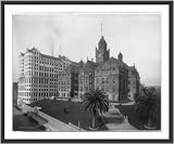 Historic Print (L): Los Angeles, Calif.: Court House and Hall of Records