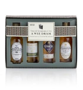 Treat Yourself to a Wee Dram Selection of 4 Mini Bottles Treat Yourself to a Wee Dram Selection of 4 Mini Bottles