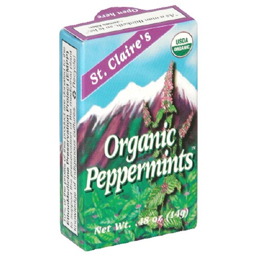 St. Claire's Organics, Peppermints, 0.48-Ounce Boxes (Pack of 24) by St. Claire's