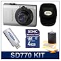 Canon Powershot SD770 IS 10MP Digital ELPH Camera - Best Selling Super-Savings Bundle