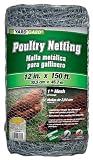 G & B 308418A 12-Inch x 150-Foot 1-Inch Galvanized Mesh Poultry Netting