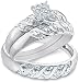 Size – 6 – 10k White and Yellow 2 Two Tone Gold Mens and Ladies Couple His & Hers