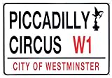 PICCADILLY CIRCUS LONDON RETRO METAL ADVERTISING SIGN