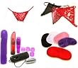 Deluxe Fantasy Lingerie Wireless 5-Speed Vibrating Panties and Dildo Sex Toy Collection