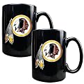 2 Pc Washington Redskins Coffee Mug Set - Black