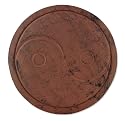 Sunset Vista Designs Cast Iron Ying Yang Stepping Stone, 10-1/2-Inch Diameter