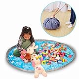 Joyoldelf遊びマット　玩具収納　マット　遊びスペース　カラフル　室内外　 (藍)
