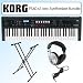 Korg PS60 61-key Portable Performance Synthesizer With Plug-in Editor Bundle