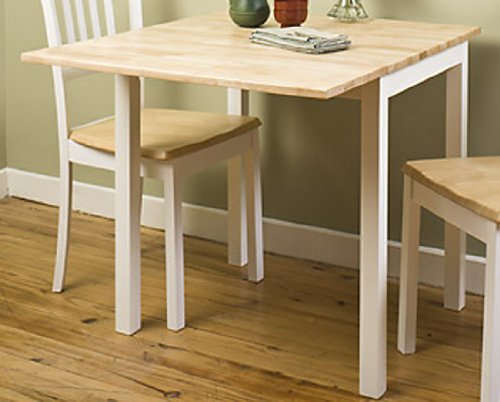 Jackson Dropleaf Table Natural / White - No Chairs
