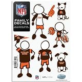 NFL Cleveland Browns Small Family Decal Set NFL Cleveland Browns Small Family Decal Set