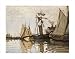 The Port Of Honfleur By Claude Monet Poster Print,22 In. X 16.5 In.