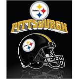 Pittsburgh Steelers Light Weight Fleece NFL Blanket (Grid Iron) (50x60)
