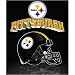 Pittsburgh Steelers Light Weight Fleece NFL Blanket (Grid Iron) (50x60)