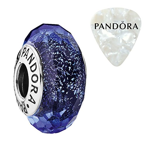 Blue Fascinating Iridescence Charm, Two Piece Bundle, with Pandora Clasp Opener
