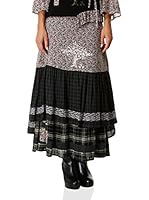 IAN MOSH Falda Larga Gandhi (Gris / Negro)