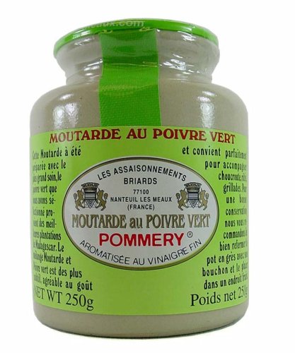 Pommery Mustard with Green Peppercorns Meaux Moutarde au Poive Vert 250 g by Pommery
