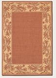 Couristan 1222/1122 Recife Island Retreat Terra Cotta/Natural Runner Rug, 2-Feet 3-Inch by 7-Feet 10-Inch