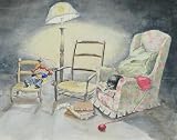 C1908 M Smart Water-Colour Cat Chair Ragdoll Lamp