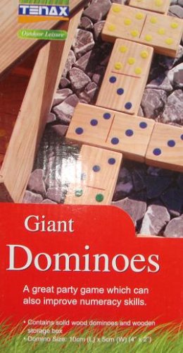 GIANT WOODEN DOMINOES - GARDEN GAME [Toy]