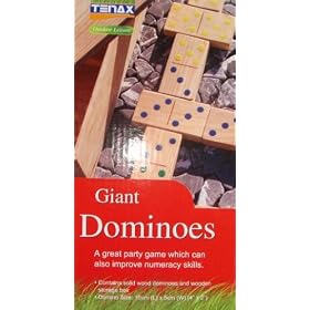 Dominó gigante de madeira - jogo Garden] Toy [