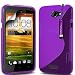Kc-electronics Htc One X Purple S Line Wave Gel Case Skin Co
