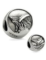 Ohm Sterling Silver Whales Tale Bead Charm
