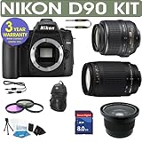 Nikon D90 Digital Camera + Nikon 18-55mm VR Lens + Nikon 70-300mm Lens + .4 ....