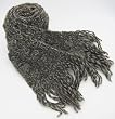 Crocheted By Hand Scarf in Organic Pure German Wool - Winter Nights (Long/one-of-a-kind)