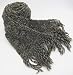 Crocheted By Hand Scarf in Organic Pure German Wool - Winter Nights (Long/one-of-a-kind)