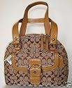 COACH HAMPTON SIGNATURE CARRYALL HANDBAG PURSE/WALLET #13065
