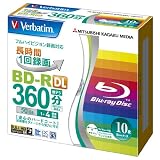 Verbatim Mitsubishi 50GB 4x Speed BD-R Blu-ray Recordable Disk 10 Pack - Ink-jet printable - Each disk in a jewel case ~ Verbatim