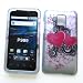 LG G2x (T-Mobile) Rubberized Snap On Protector Hard Case "Sweethearts" Design