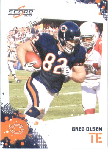 Greg Olsen - Chicago Bears - 2010 Score Football Card - NFL Trading Card in Screwdown Case