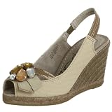 Apepazza Women's El Salvador Espadrille Sandal,Taupe,8 M