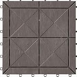 ジョイント式 石目ユニット　Ｅ　ダークグレー 30枚入り